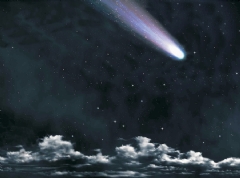 Ver Ficha de Celaje nocturno con cometa