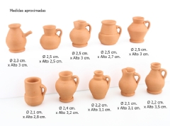 Jarras de barro (10 UNI. surtidas)