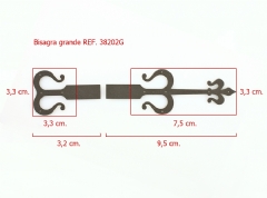 Pack 4 bisagras decorativas nº 1