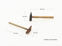 Ver Ficha de Martillos de carpintero 2,5 cm. (Bolsa 2 UNI. surtidas)