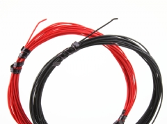 Pack 2 rollos cable fino rojo - negro